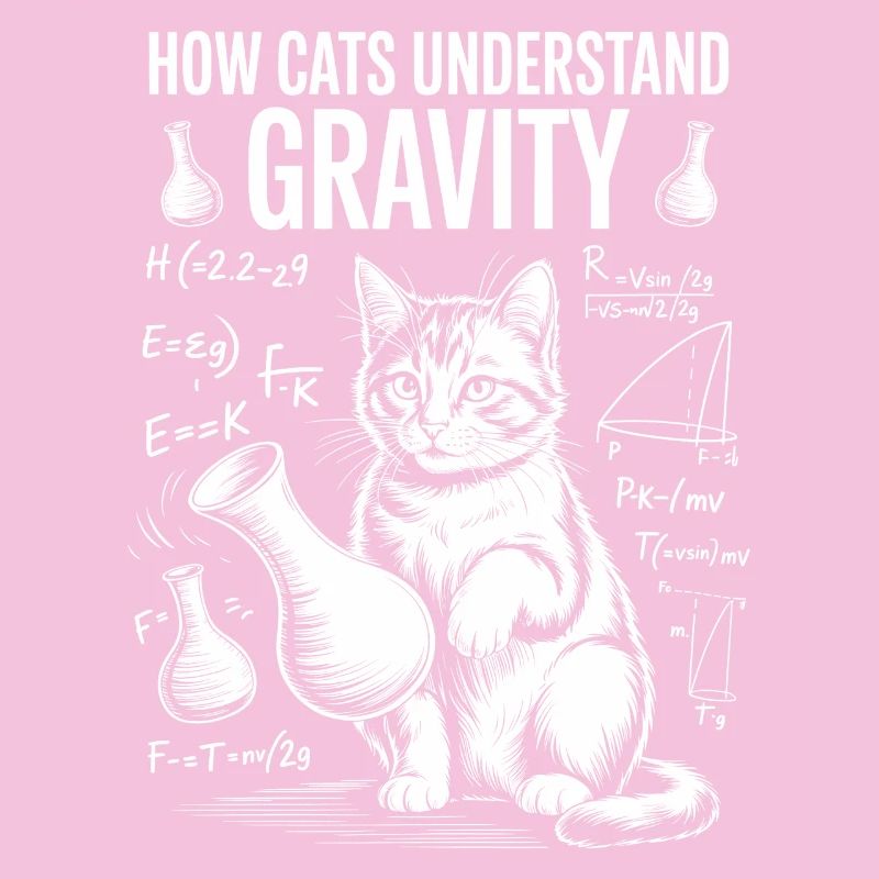 Dictions de chats de physique Blague de maths Cadeau de physique