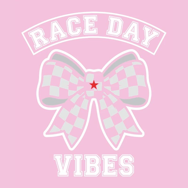 Race Day Vibes Plaid Bow