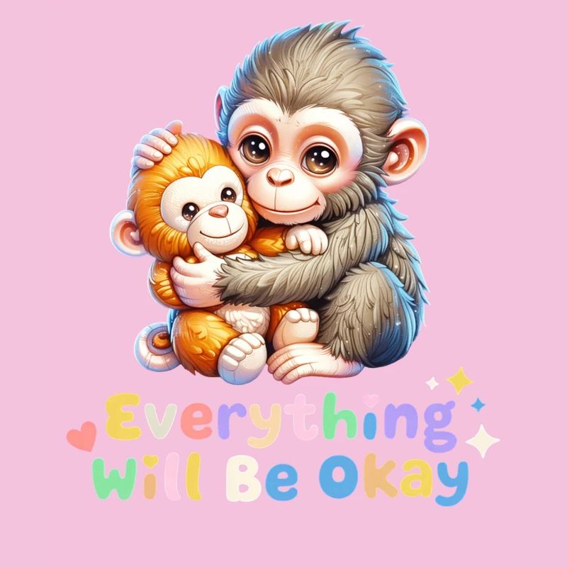 Everything Will Be Okay Monkey Duo