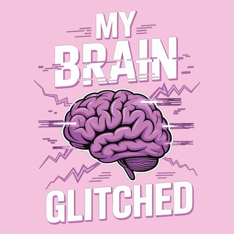 Funny Nerd T-Shirt My Brain Glitched
