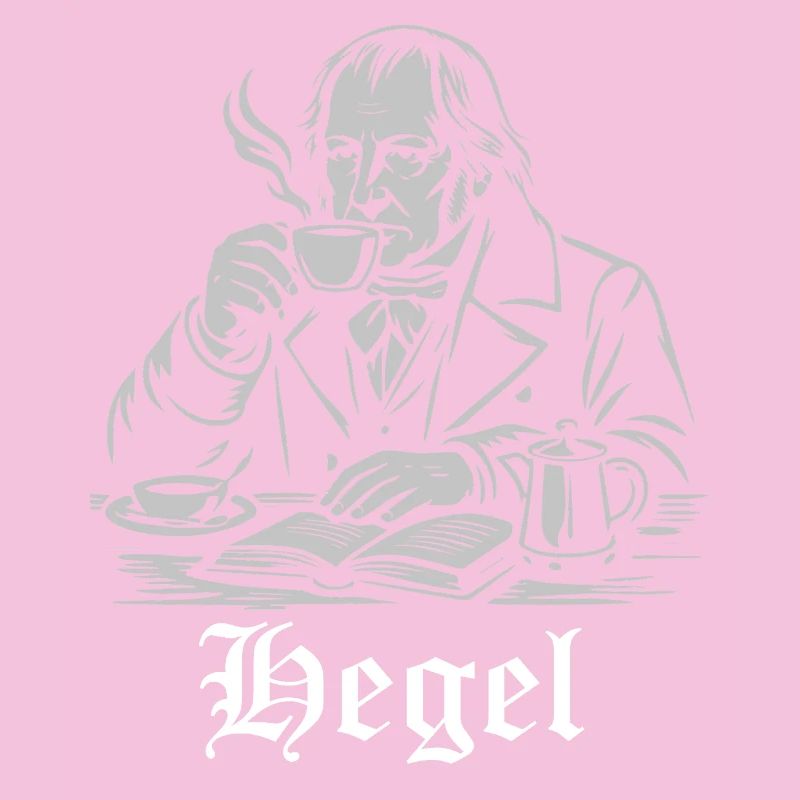 Philosopher Hegel is drinking Coffee