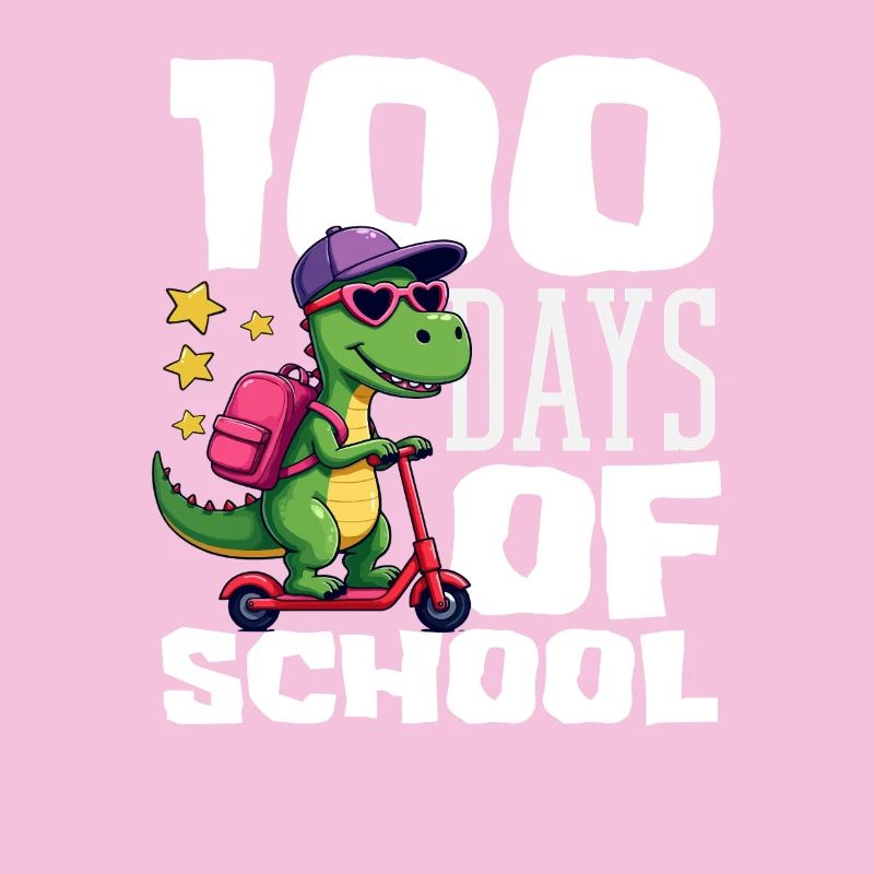 100 Days School Dinosaur Scooter
