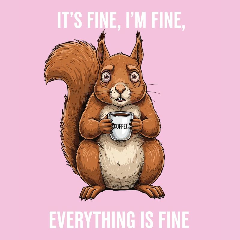 its fine im fine coffee squirrel