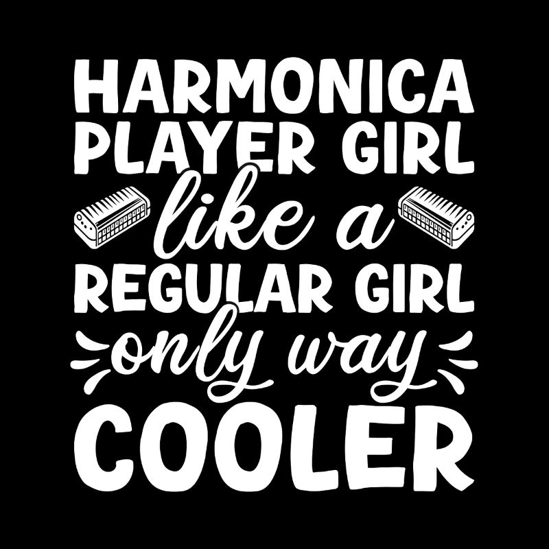 Musicienne d’harmonica Une fille comme une classique, mais un refroidisseur