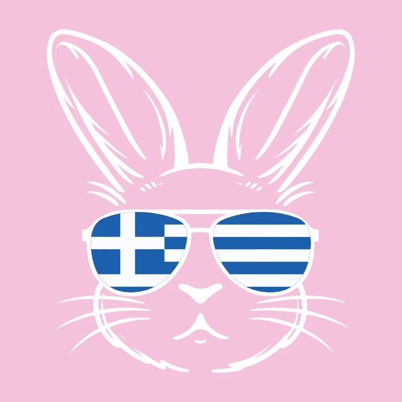 Greek Easter Greek Flag Easter Rabbit