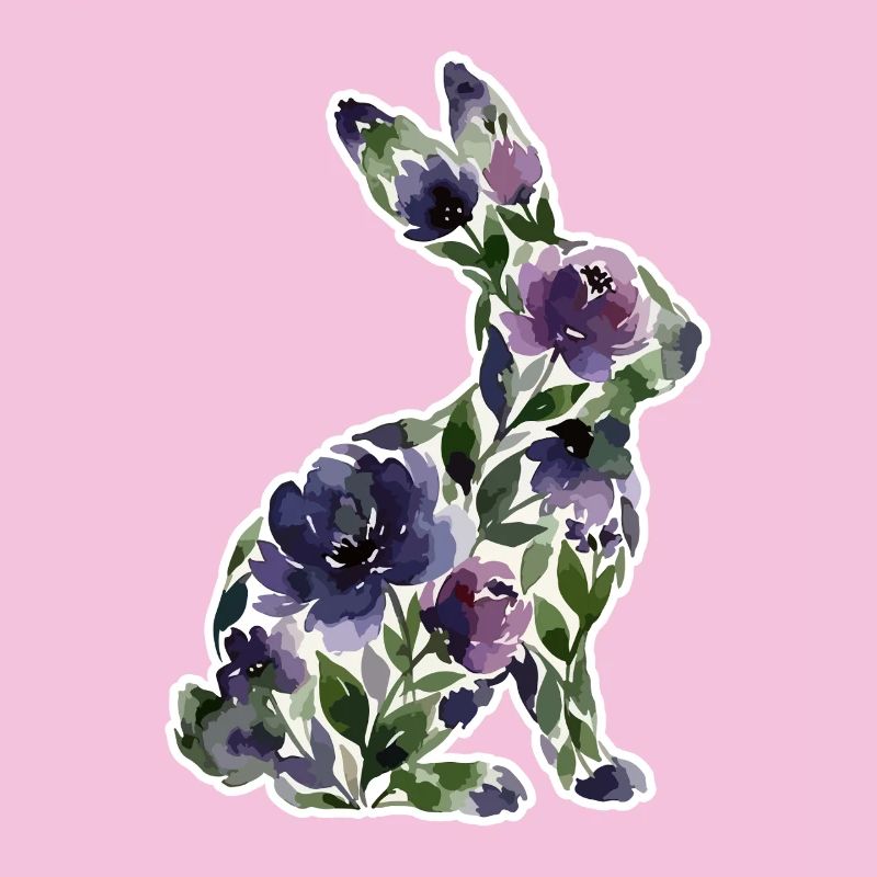 Fleurs en forme de lapin
