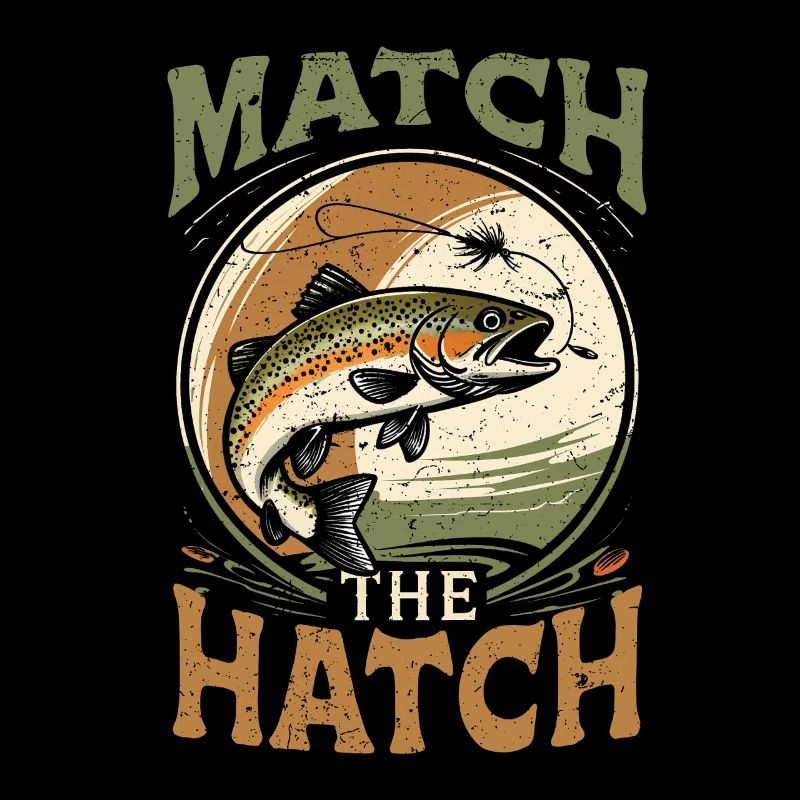 Pêche à la mouche Match Pêcheur à la mouche The Hatch