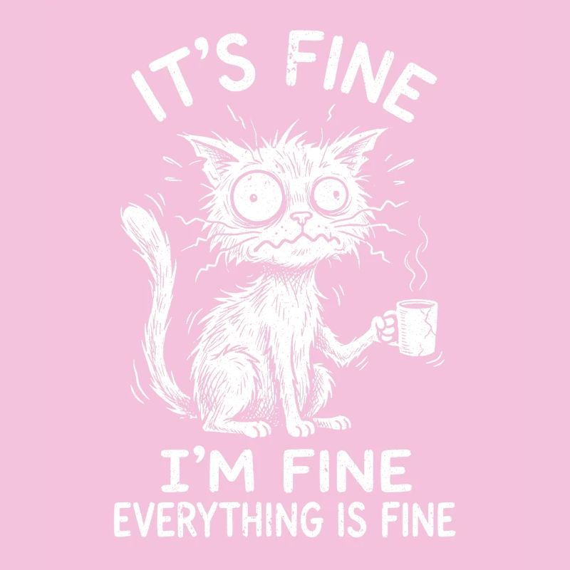 It's Fine I'm Fine Everything is Fine Cats