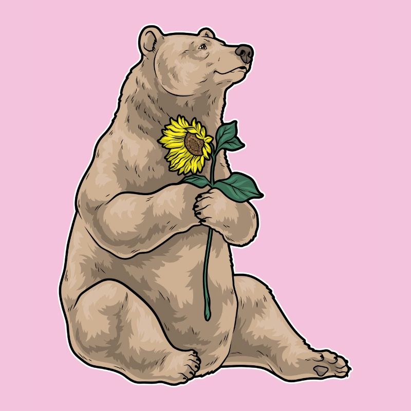 Bär Sonnenblume