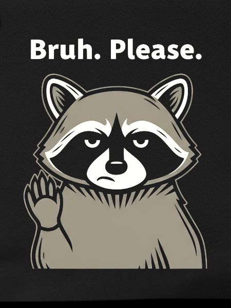 Bruh Please Waschbär Meme