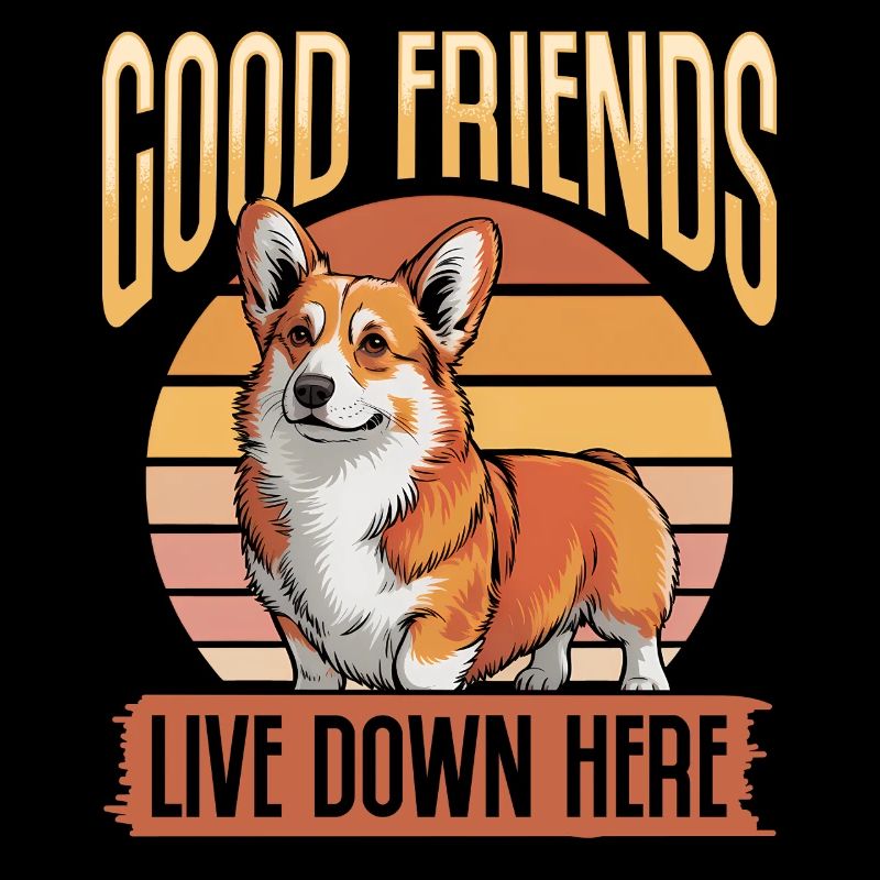 Corgi de race de chien drôle