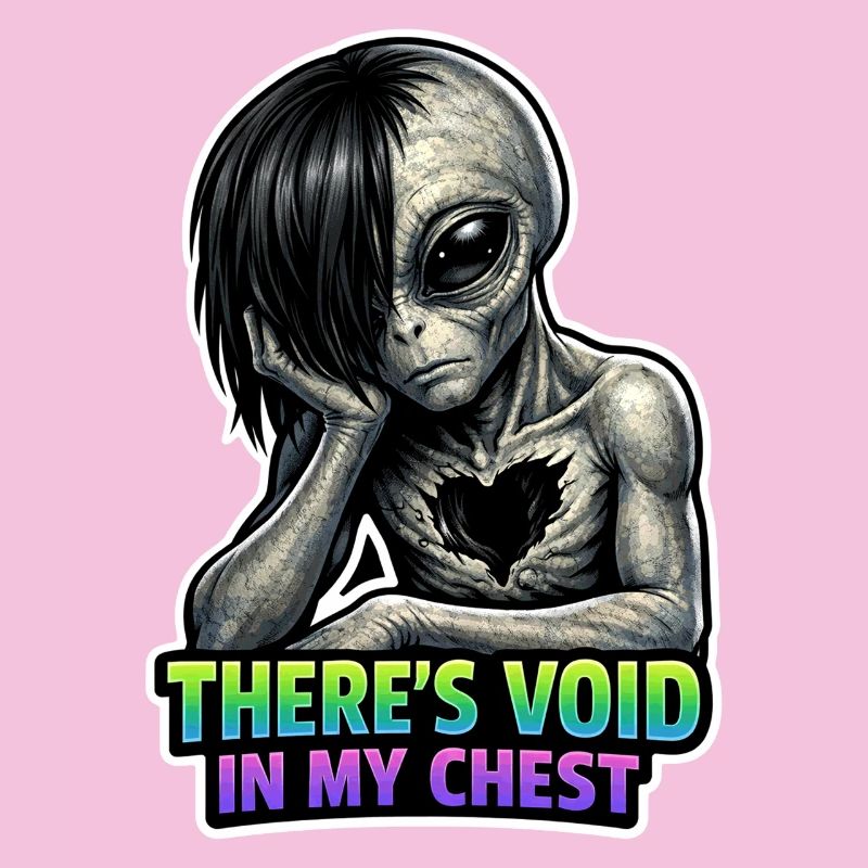 Amant des extraterrestres, Alien drôle, Extraterrestre mignon, Emo,
