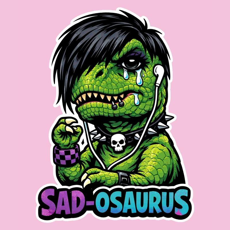 Dinosaure emo, Dino triste, Émotif