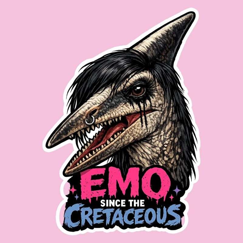 Dinosaure emo, Dino triste, Émotif