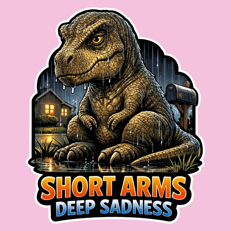 Dinosaure emo, Dino triste, Émotif