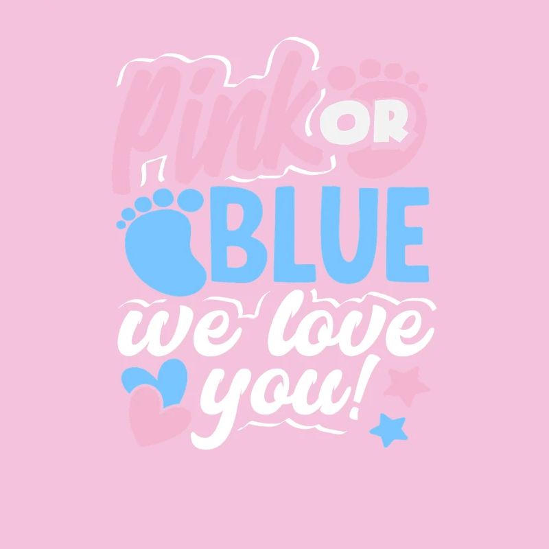 Pink Oder Blau Wir Lieben Dich Gender Reveal