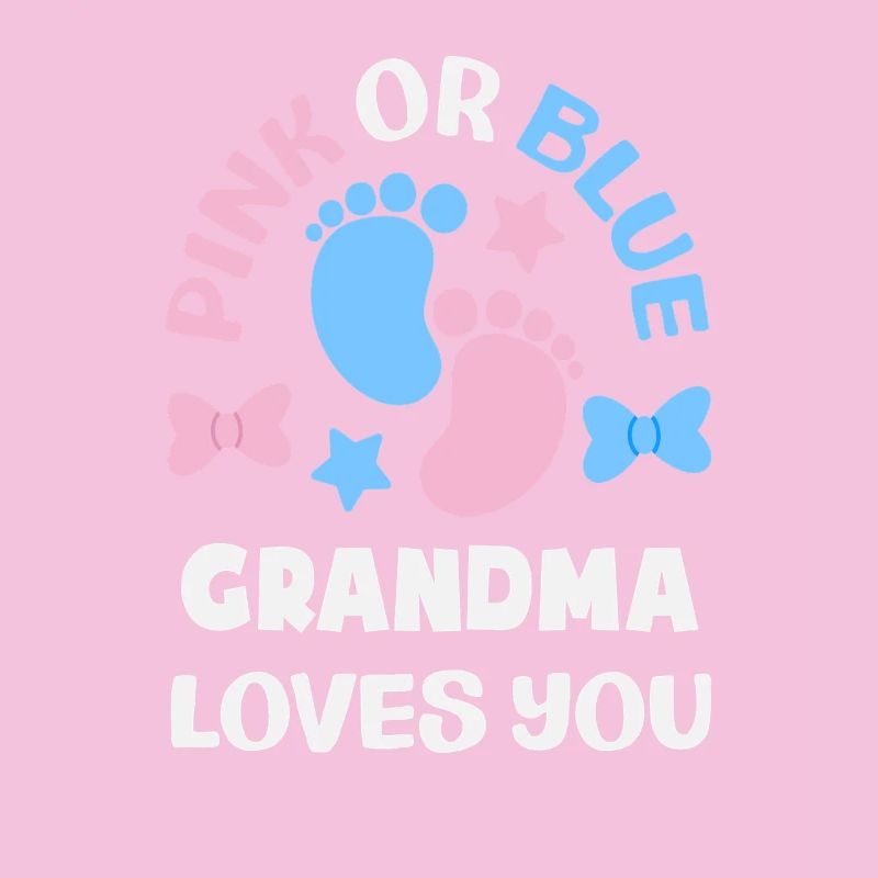 Pink Oder Blau Oma Liebt Dich Gender Reveal