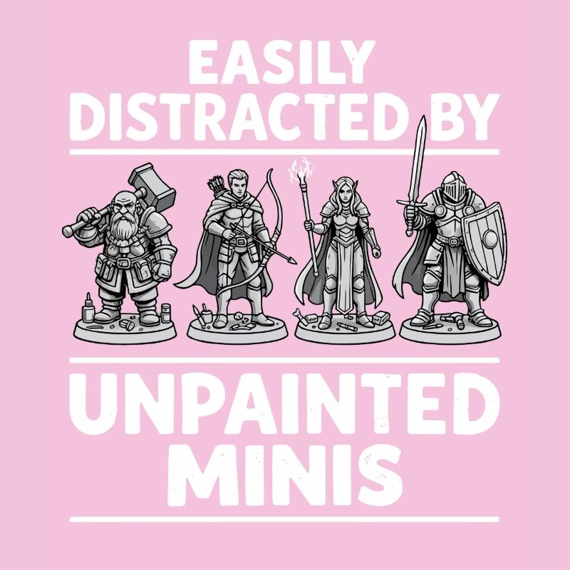 Unbemalte Minis lenken ab