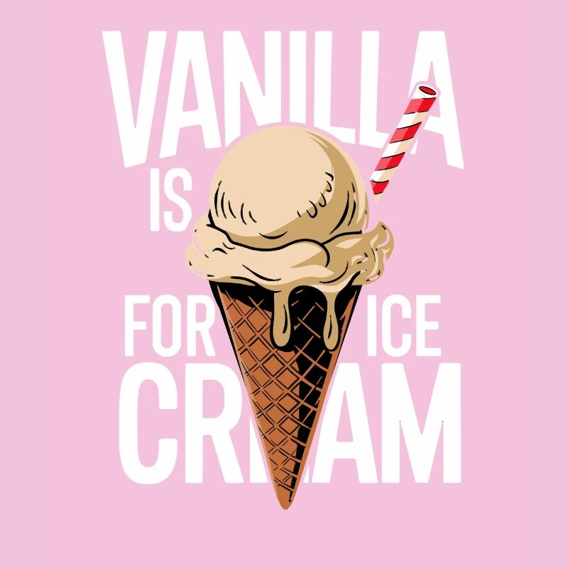 Cornet de glace à la vanille en revanche