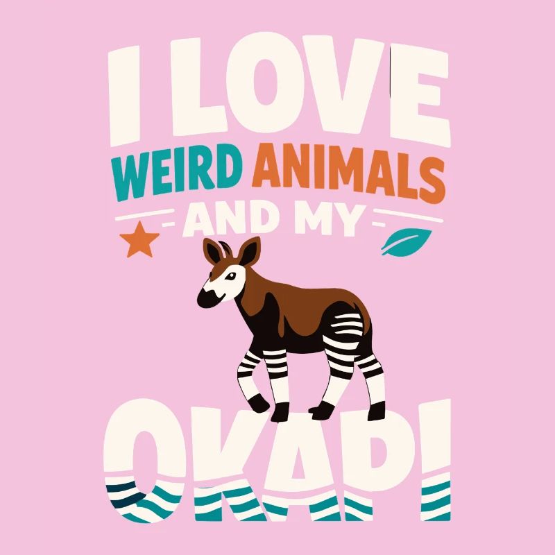 Okapi-liebhaber Okapi-tier Seltene Tierweltliebe