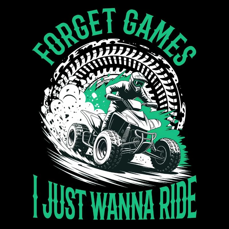 Quad ATV Boy Men Four Wheeler