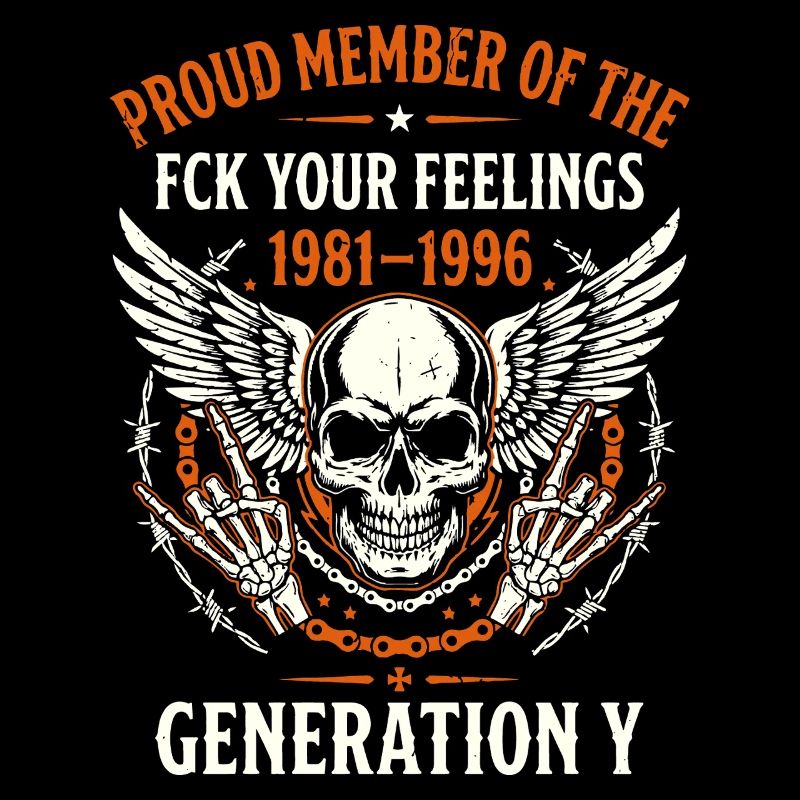 Ailes de crâne de la génération Y 1981-1996