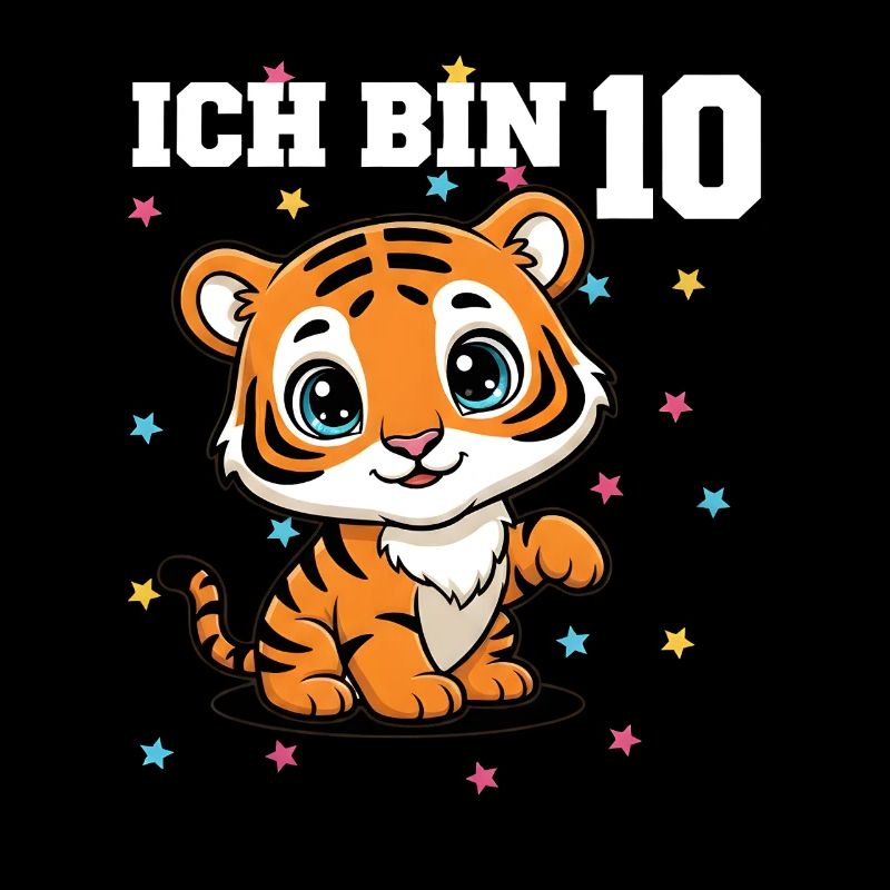 Ich bin 10 - Süßes Tiger zum 10. Geburtstag
