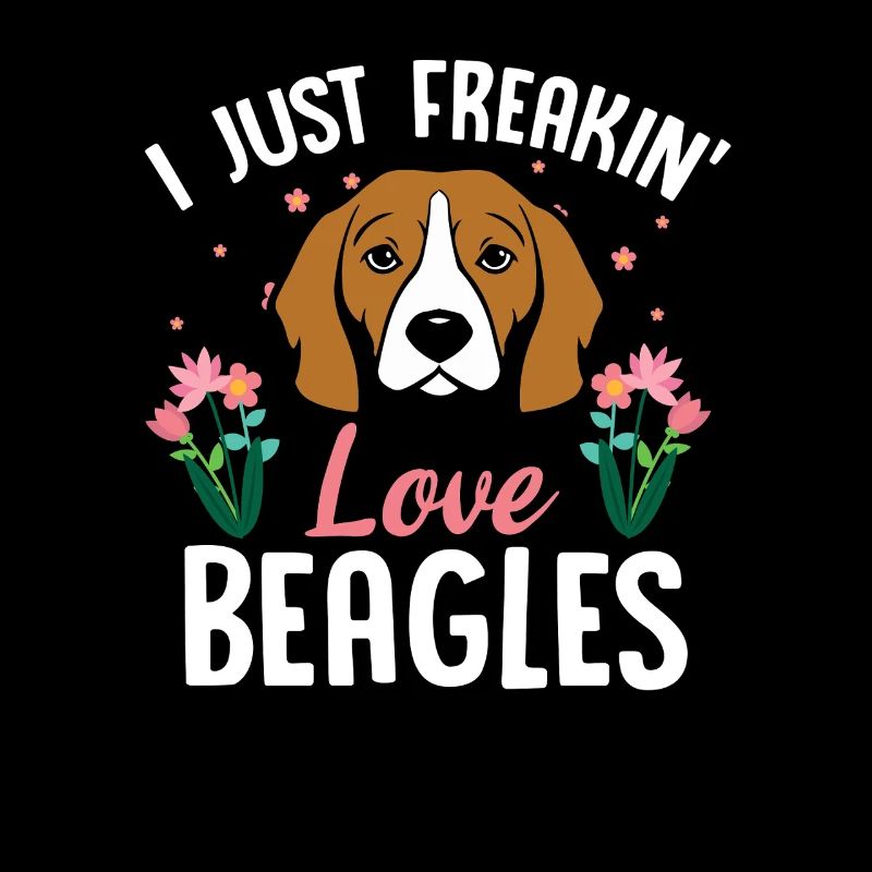 Beagle Love Floral Tee