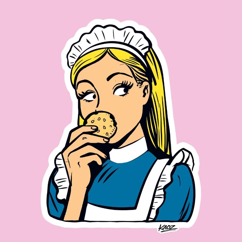 Maid and Cookie Pop Art
