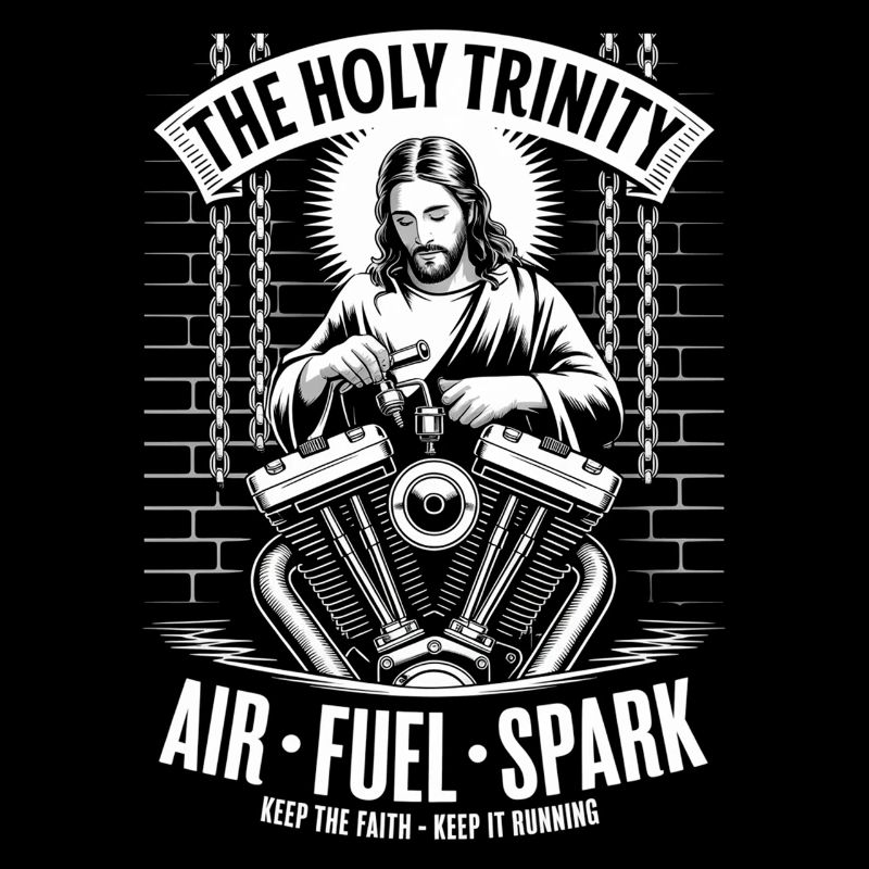 Holy Trinity Motorrad-Motorkunst