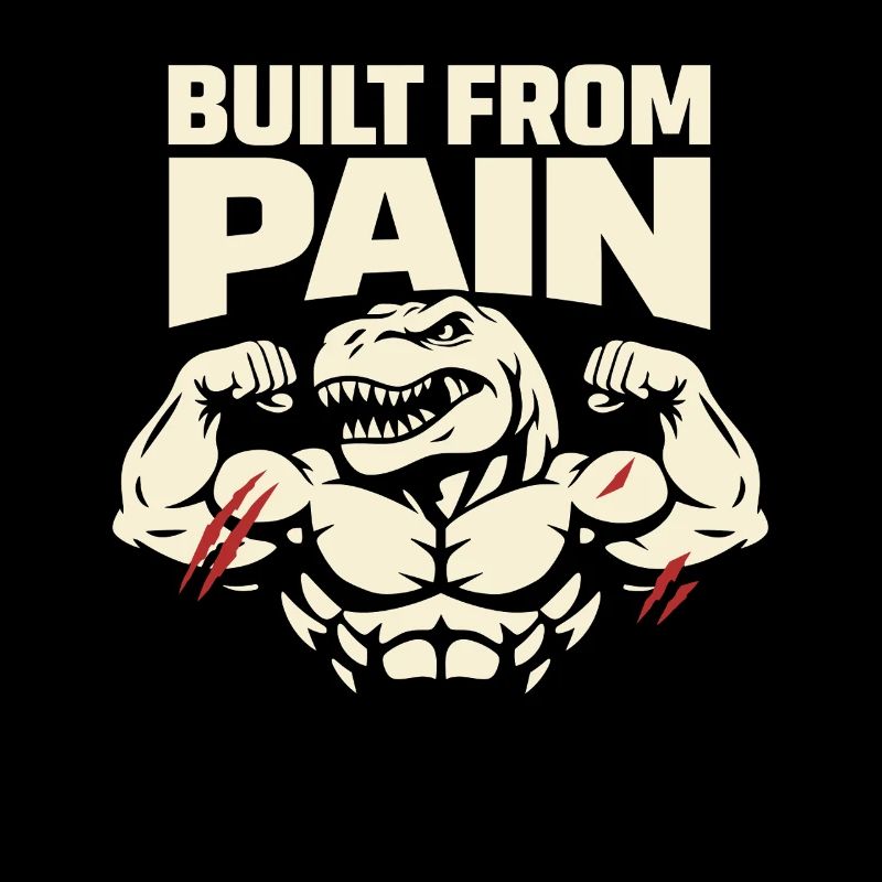 Emo Dinosaur Funny Gym Sad Workout Lifting