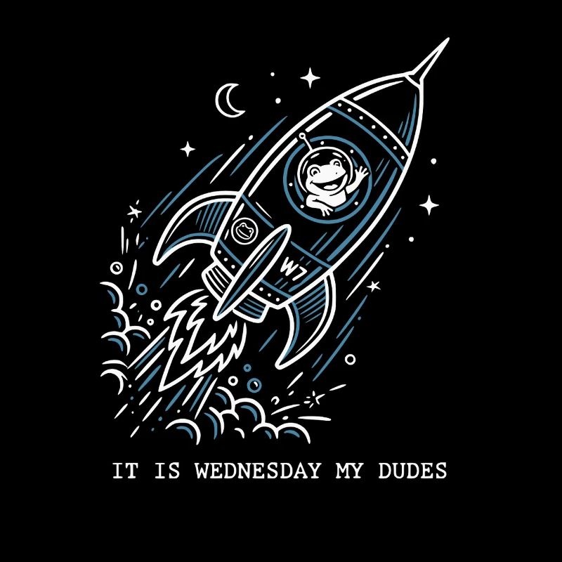 It Is Wednesday My Dudes Space Frog Astronaut Meme