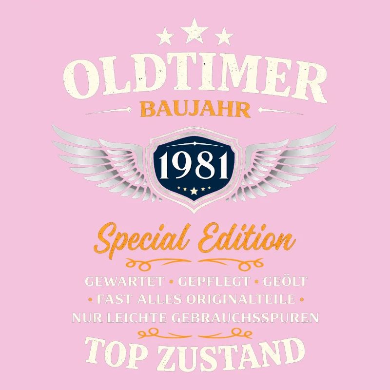 45. Geburtstag Geschenk Mann Oldtimer Vintage 1981