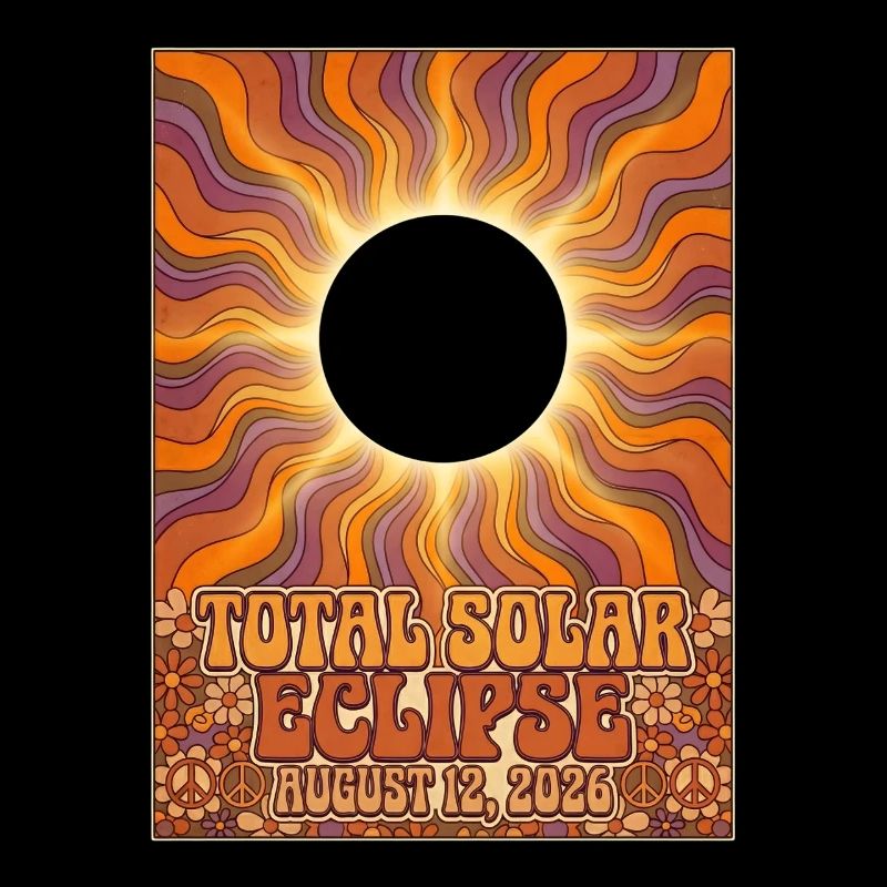 Total Solar Eclipse 2026 Sunburst-Poster