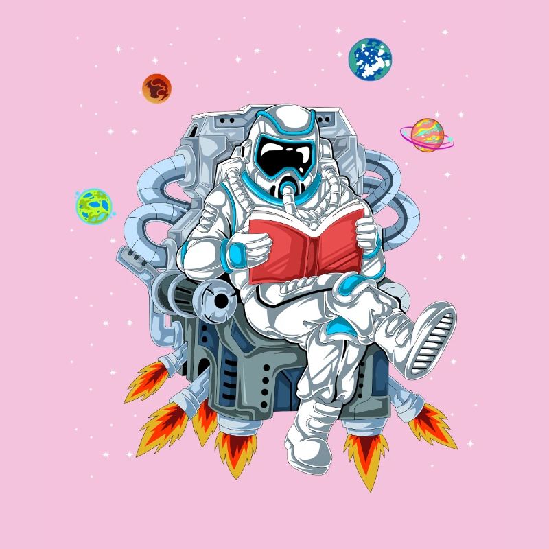 Astronaut Reading Space Shirt