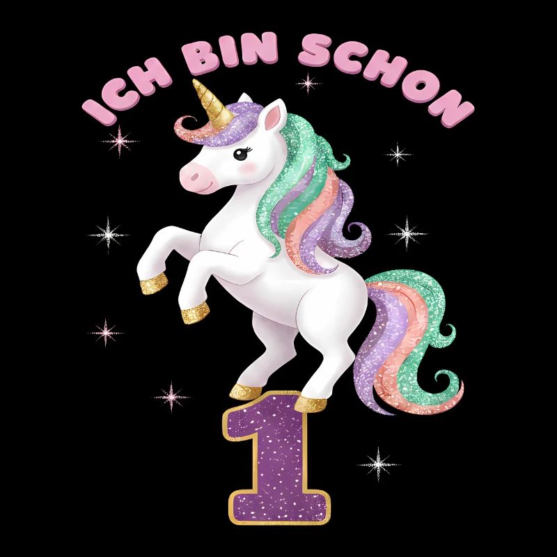 2. Geburtstag Einhorn Mädchen Ich bin schon 2