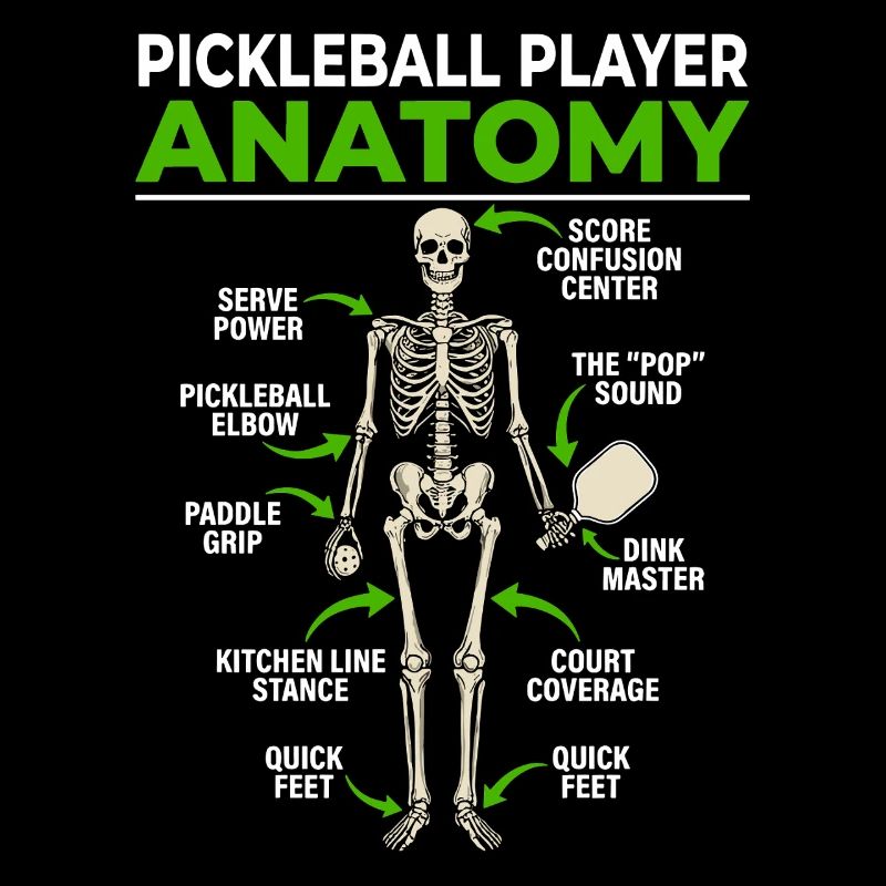 Illustration anatomique du pickleball Davinci