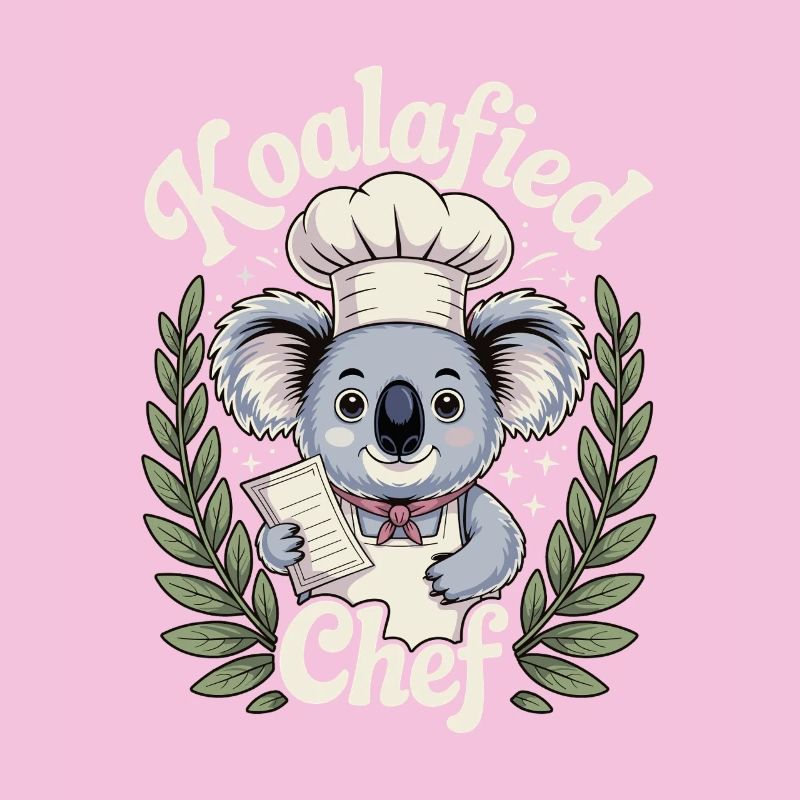 Funny Koalafied Chef Cute Koala Chef