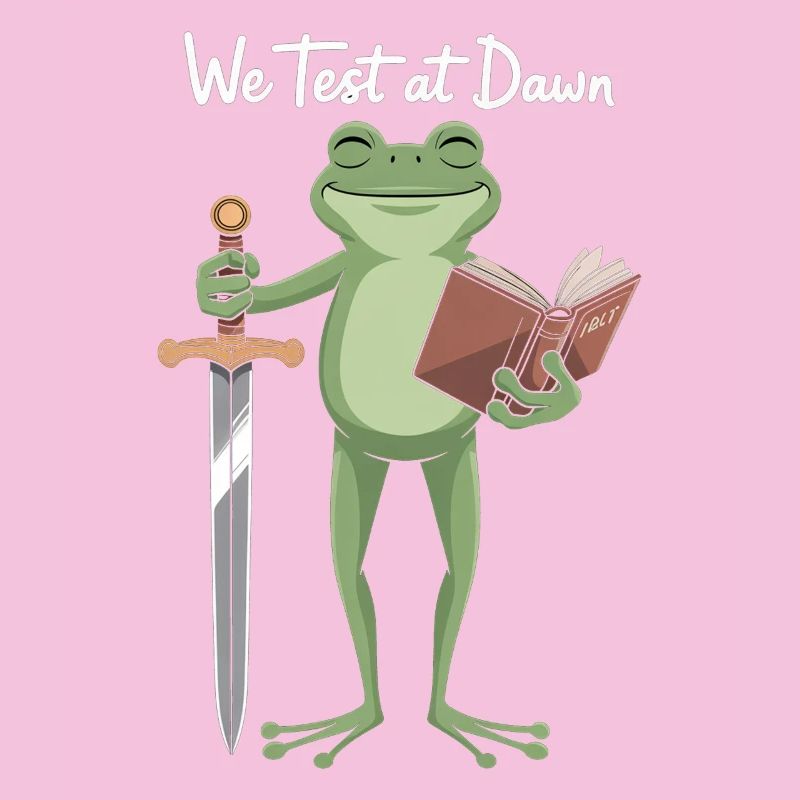 Dawn Test Frog: Schwert und Buch