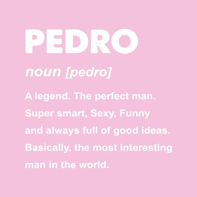 Pedro Legend Typografie Tee