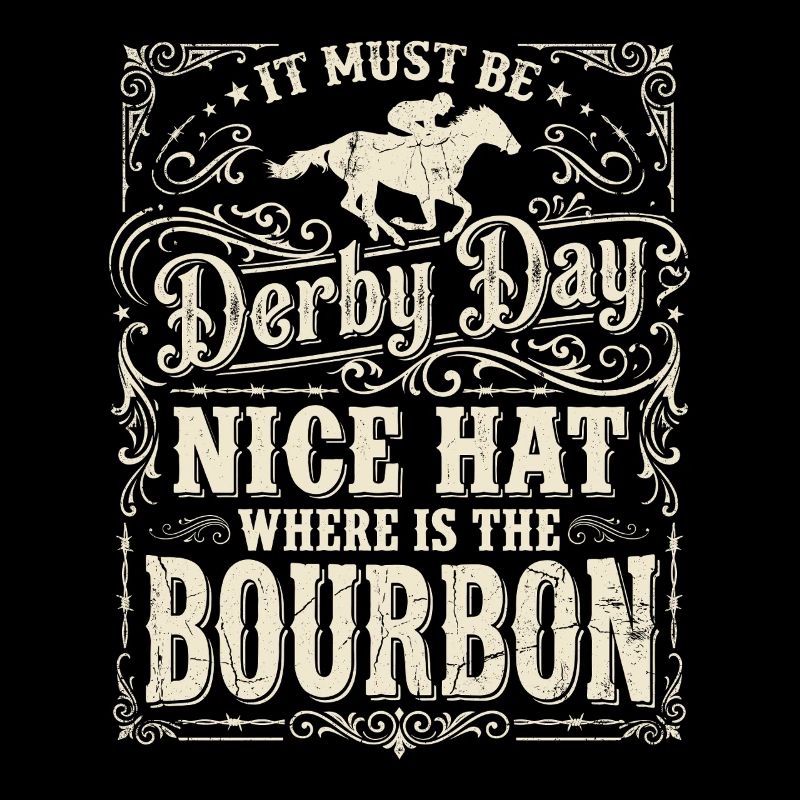 Conception de chapeaux bourbon pour le jour du Derby