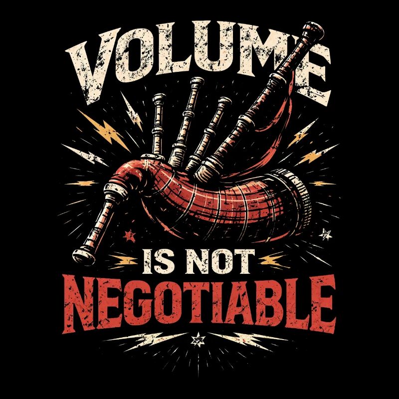Volume de cornemuse Bagpipe Non négociable