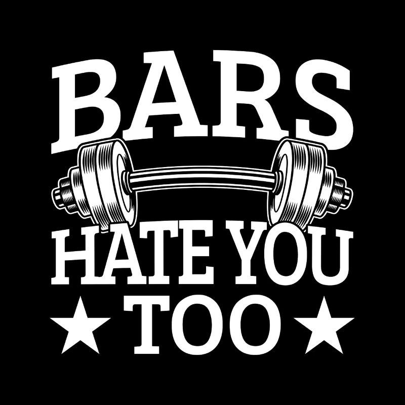 Powerlifting Bodybuilder Bars Hate You Too Gym