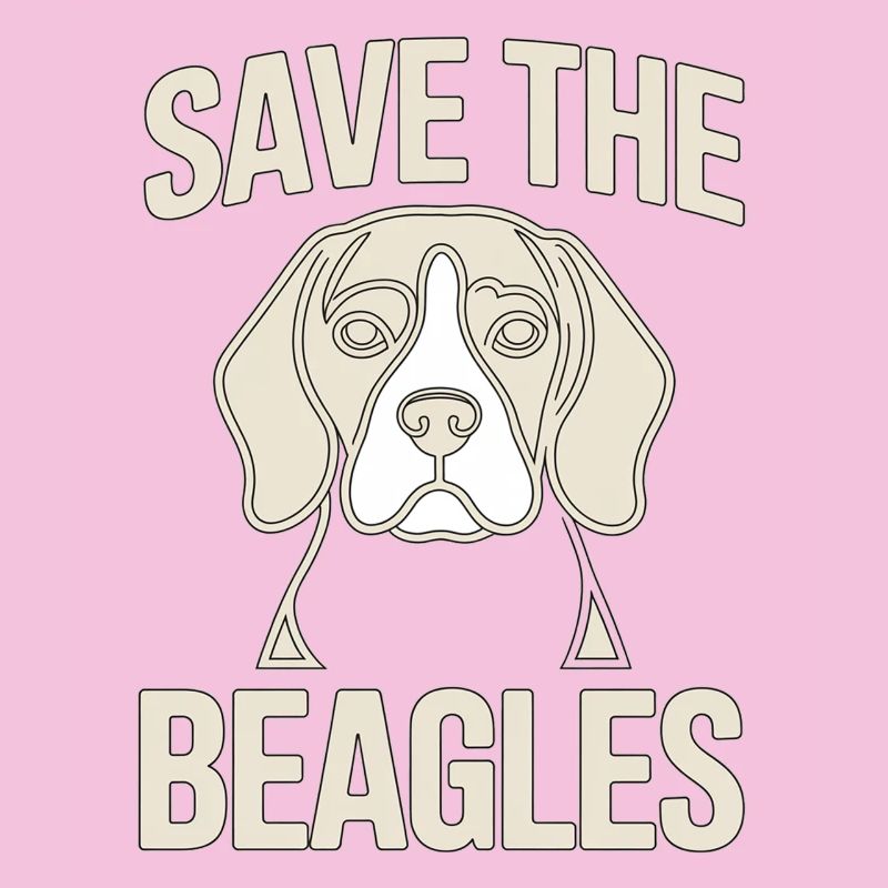 Save the Beagles – Beagle Line Art