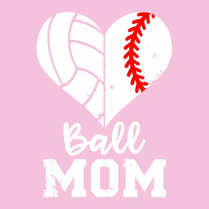 Ball Mom Heart Split