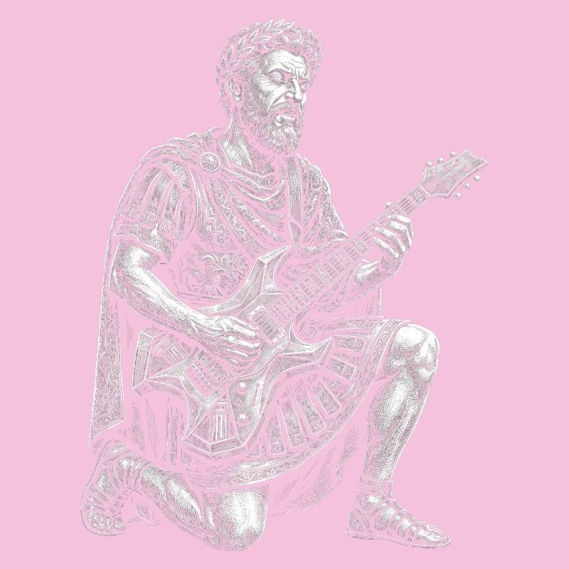 Marcus Aurelius plays guitar