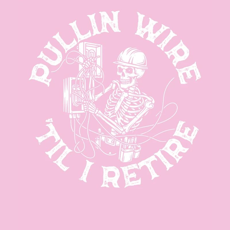 Skeleton Technique Wirework Electrician Pullin Wire
