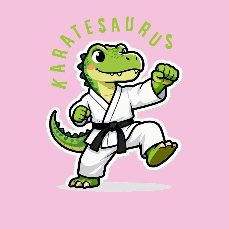 Karaté Karate Dinosaure T-Rex Karatesaurus