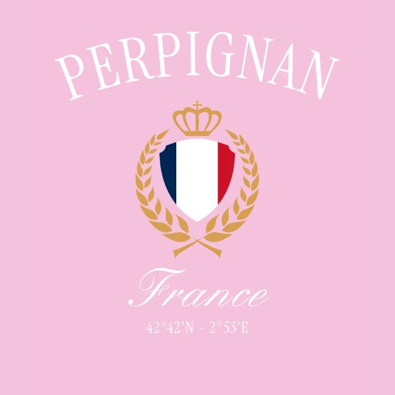 Perpignan Frankreich Wappen Krone – Reise Souvenir