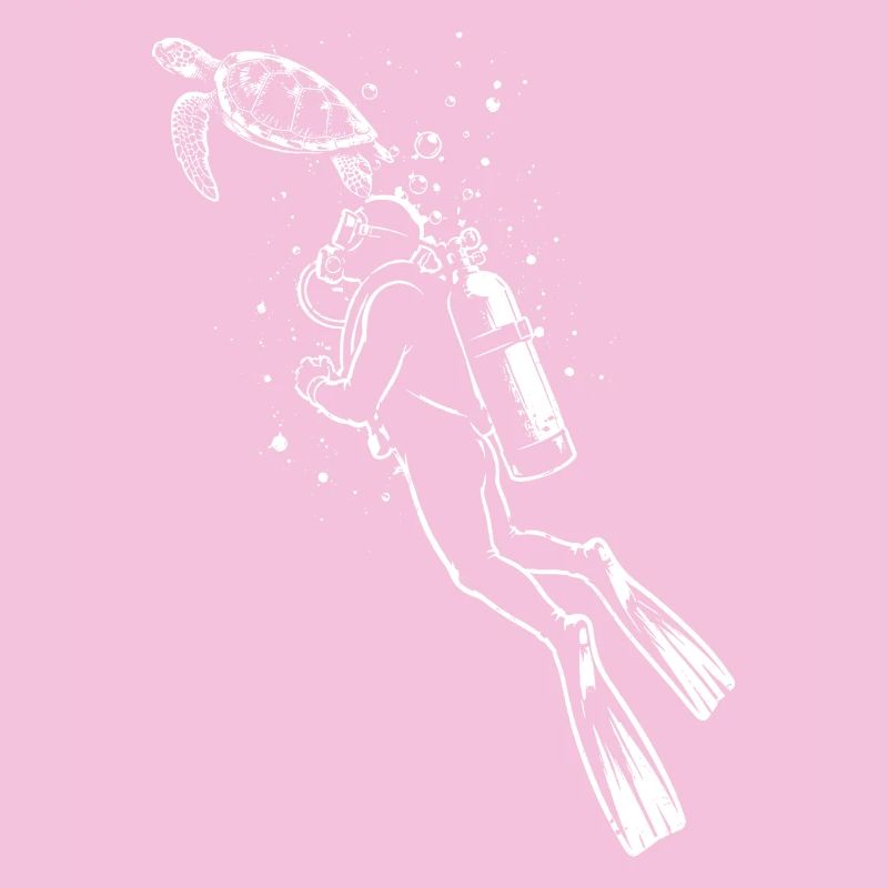 Diver Turtle Scuba Diving Shirt